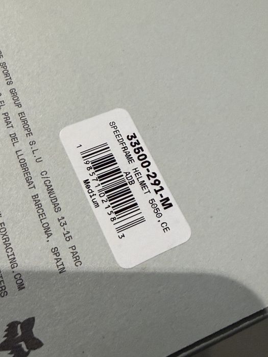 Capacete FOX Speedframe NOVO