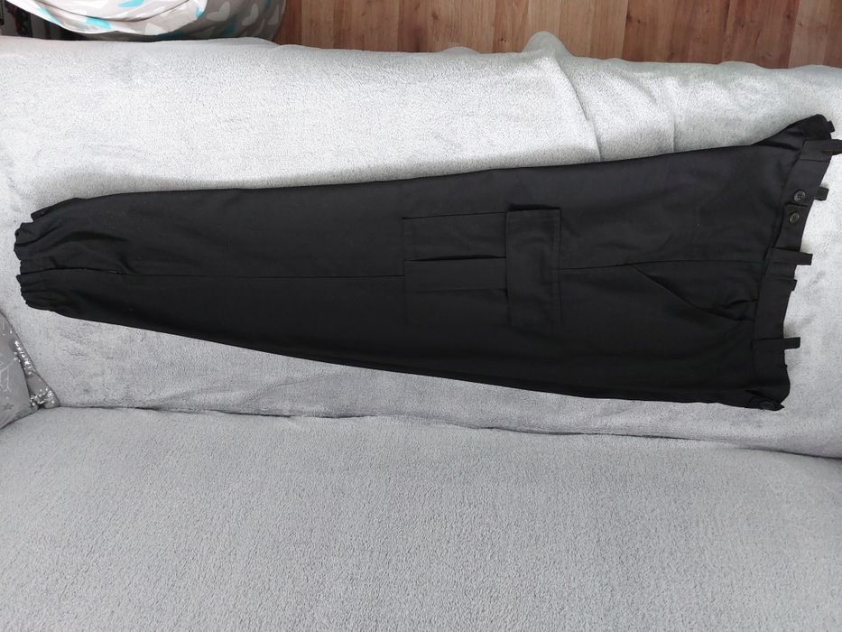 Spodnie bojówki czarne nowe 2 szt.