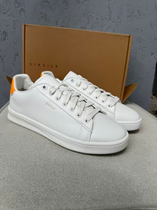 Nowe trampki sneakersy damskie SIKSILK białe pomarańczowe 40 2/3