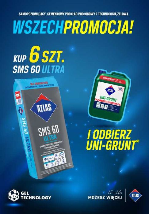 Atlas SMS 60 Ultra wylewka samopoziomująca