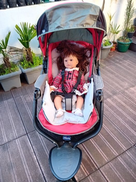 Carrinho passeio com cadeira auto
