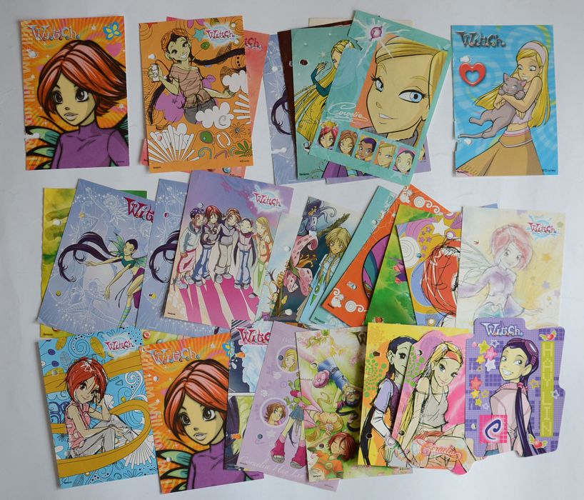 Karteczki W.i.t.c.h. Witch Czarodziejki + album zestaw