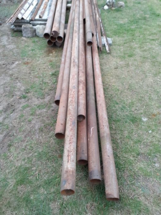 Rura na komin i słupki ogrodzeniowe