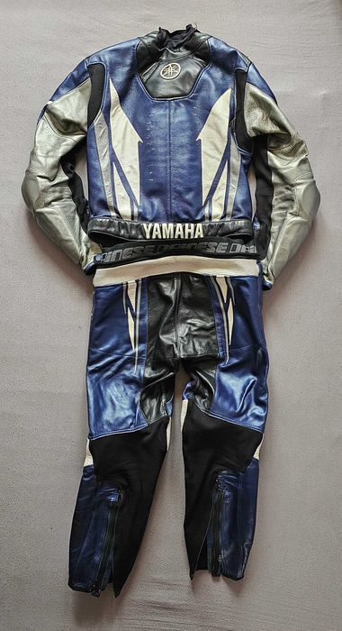 Dainese Yamaha Speedblock R1 kombinezon skórzany niebieski rozm