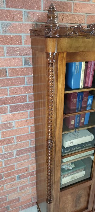 Piękna biblioteka witryna biedermeier antyk