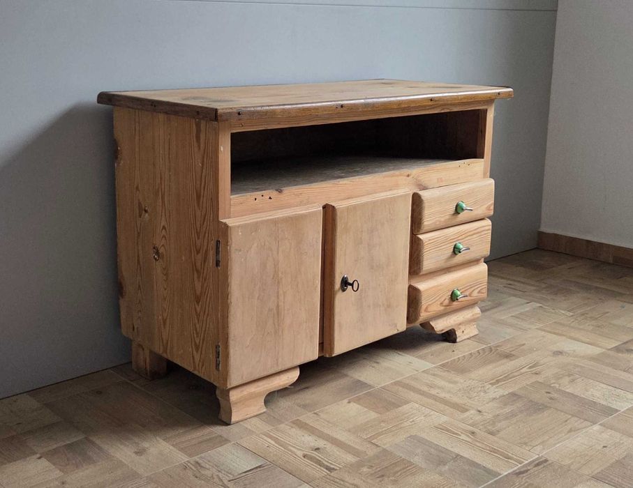 Komoda drewniana oczyszczona kredens szafka