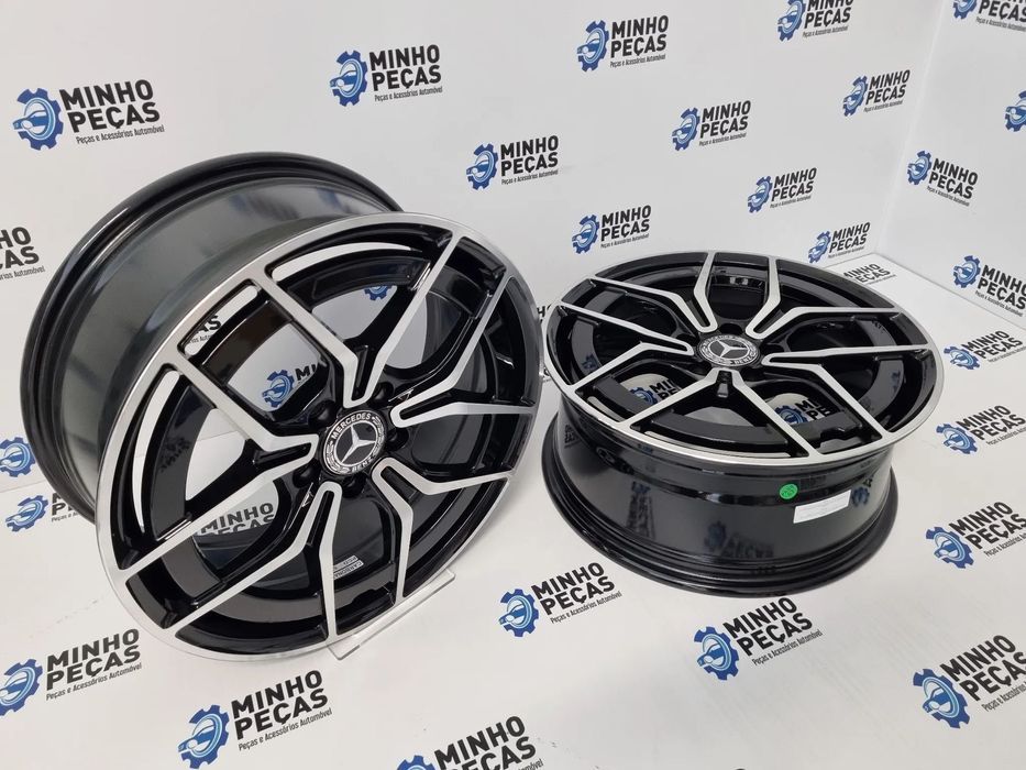 Jantes Mercedes Novo Class C e E AMG em 18 Preto Polido