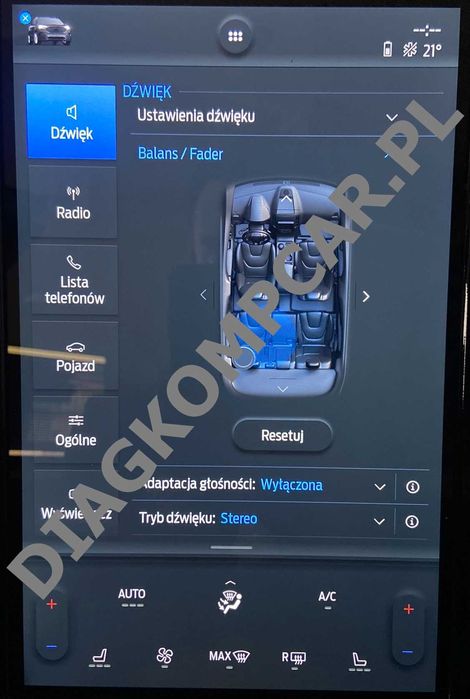 Navigacja SYNC 4 Ford F-150 Mustang Mach-e Egde 2022 USA - EU SYNC4