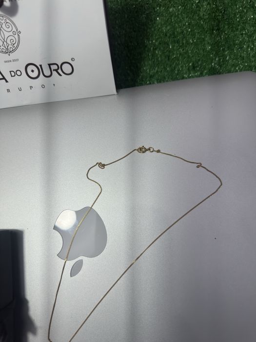 Fio Malha barbela em Ouro 19k (45cm)