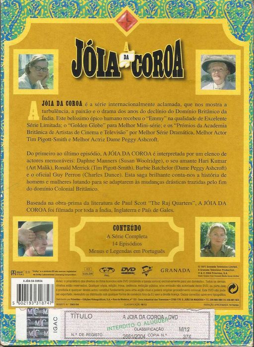 A Jóia da Coroa (série completa 4 DVD)