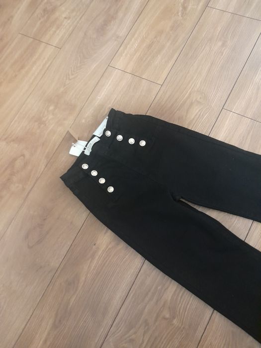 Spodnie flare czarne wysoki stan