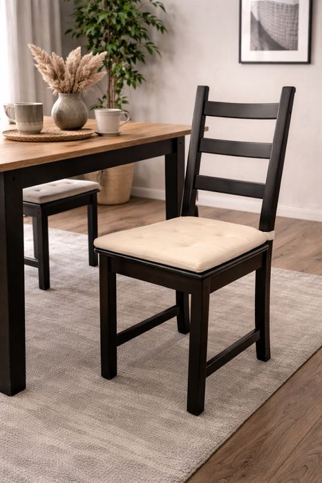 Krzesła drewniane, kolor wenge