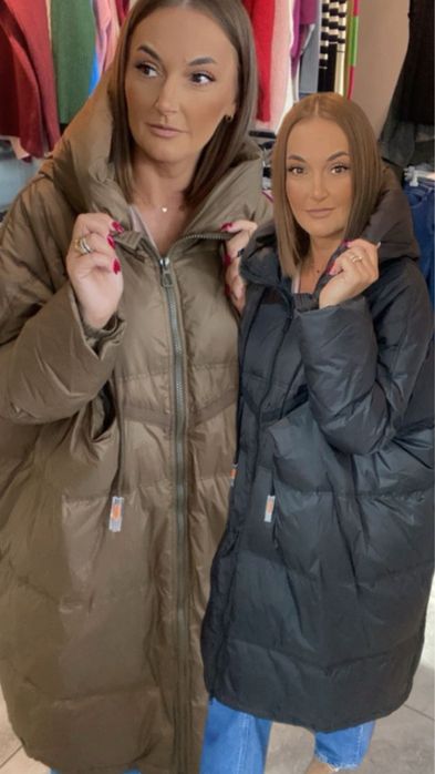 Płaszcz naturalny puch . Oversize . Nowość ! Bestseller !!