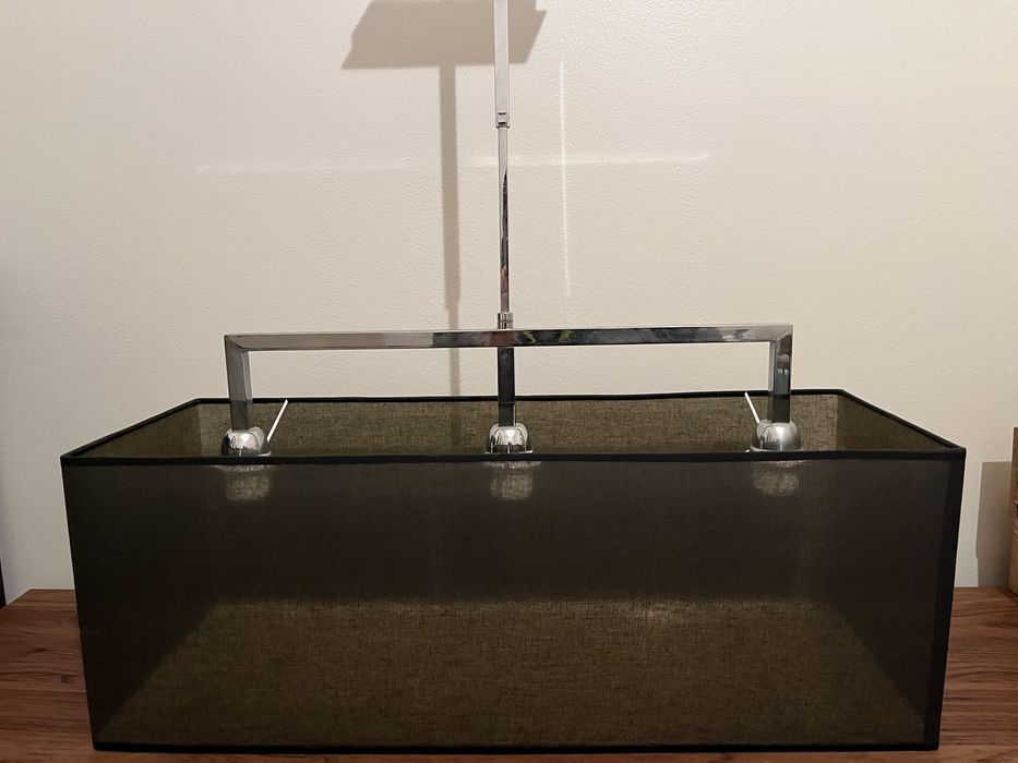 Candeeiro de teto, para sala com 3 lâmpadas LED E27