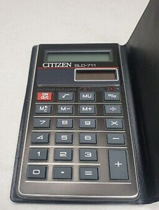 Kultowy kalkulator Citizen SLD-711 JAPAN vintage PRL solar solarny