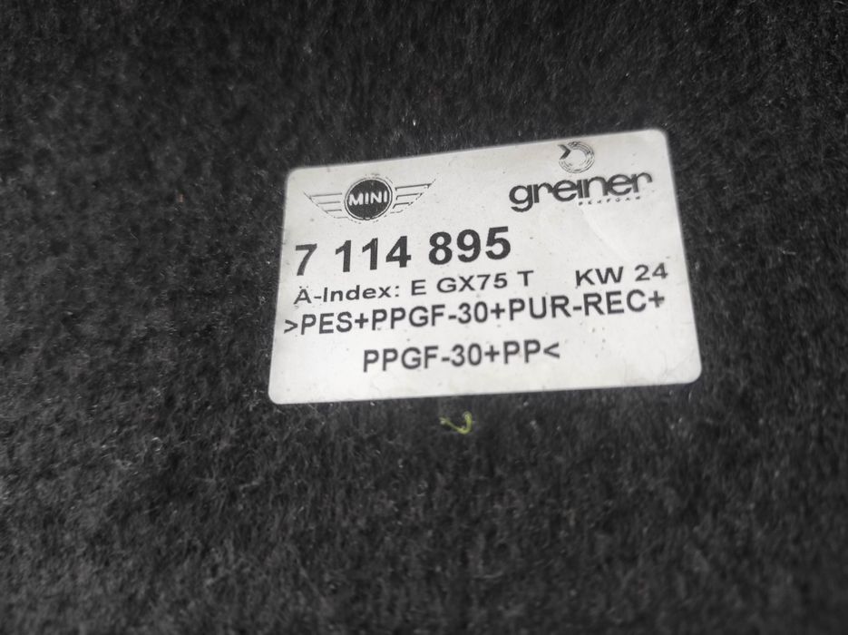 Полка багажника mini cooper r52