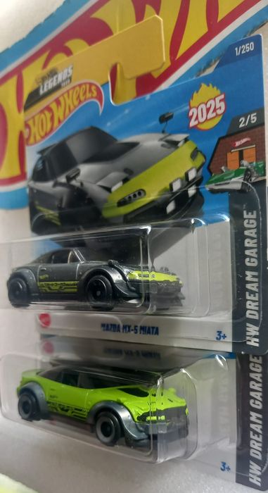 Conjunto 2 mazda mx-5 miata hot wheels