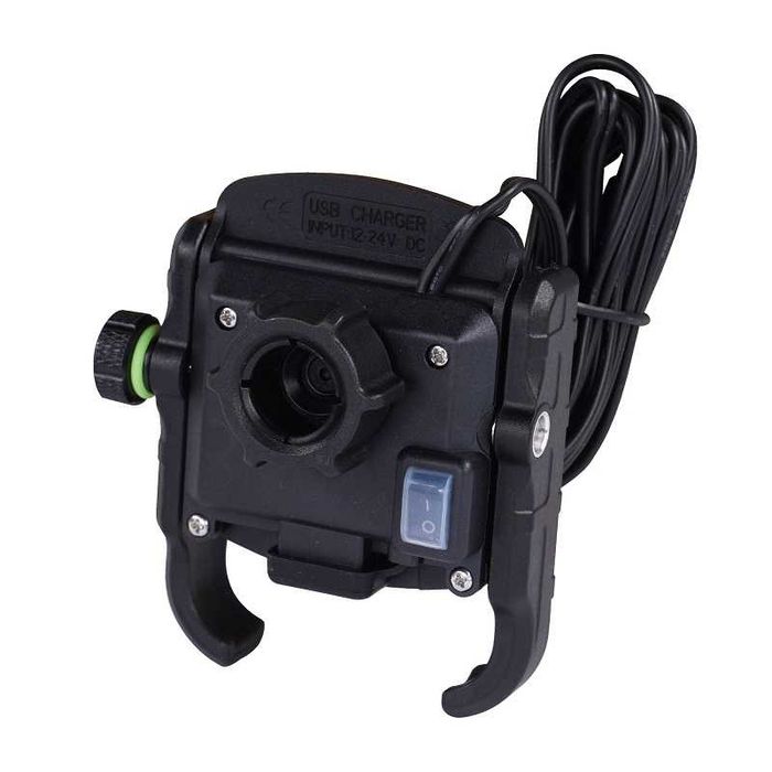 Suporte telemóvel com carregador rápido smartphone mota moto