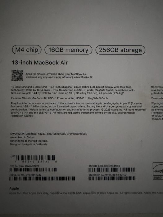 Macbook M4 Air!