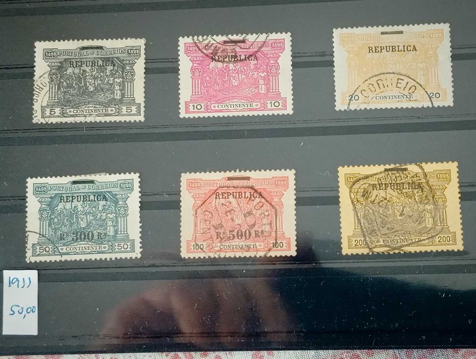 1911 4º Cent. Descoberta Caminho Marítimo India - Série completa usada
