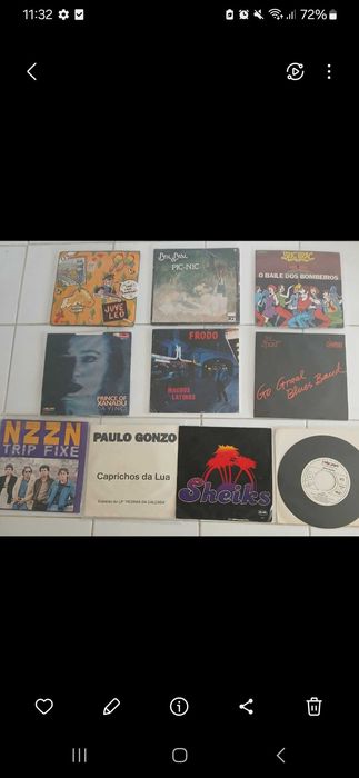 Singles 7" (sete polegadas) Pop / Rock português