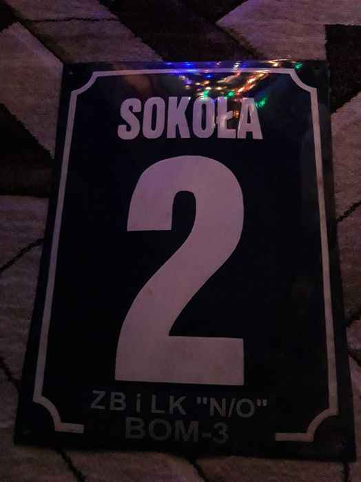 szyl z nazwą ulicy