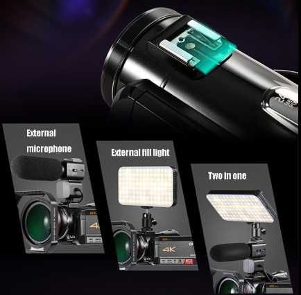 Camera Camcorder ORDRO AC5, 4K HD Night Vision WiFi