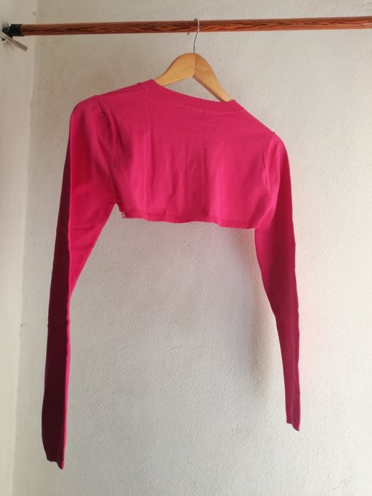 Casaco curto rosa Zara M