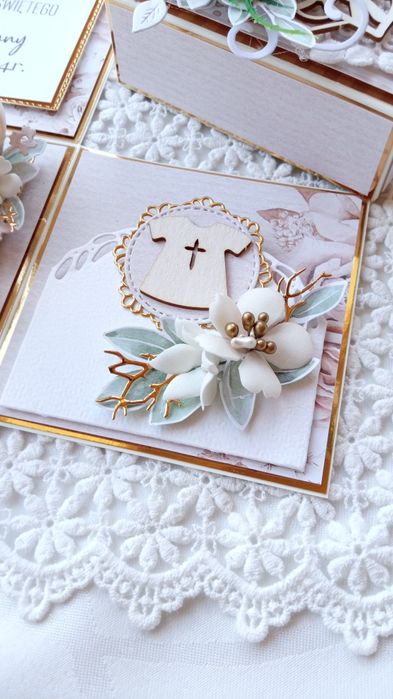 Exploding box premium na Chrzest Pamiątka Chrztu Świętego uniwersalna