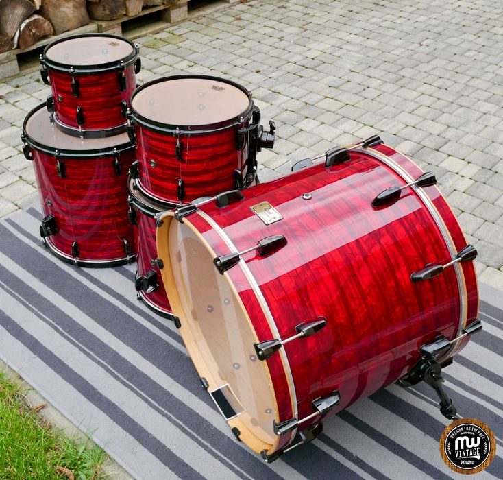 ‼️ Perkusja Pearl Masters Retrospec MSX 22”, 10", 12", 14", 16” Red Onyx ‼️