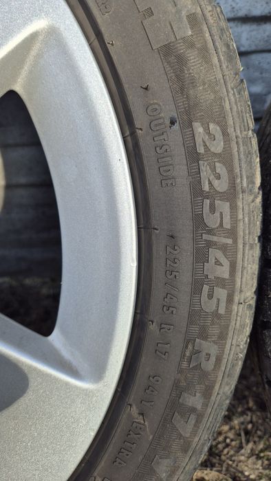 Koła Felgi 5x112 17' 225/45 z Audi A3 8p