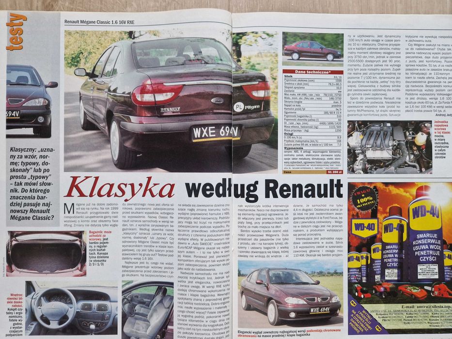 Auto Świat 25.08.1999 Nr 35 231 gazeta motoryzacyjna archiwalny numer