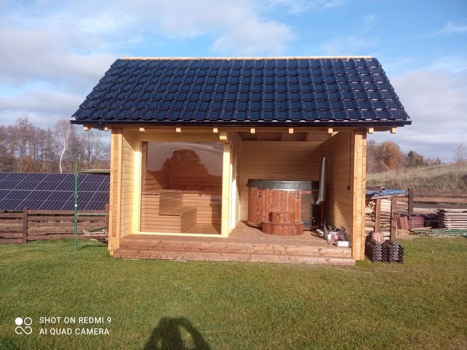 Domek wypoczynkowy z 2 apartamentami do wyboru,  basen, sauna, balia