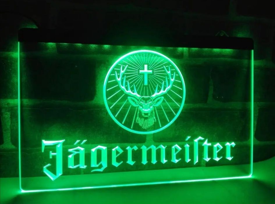 Tablica świetlna / Baner / Neon LED Jagermeister (dostępna opcja RGB)