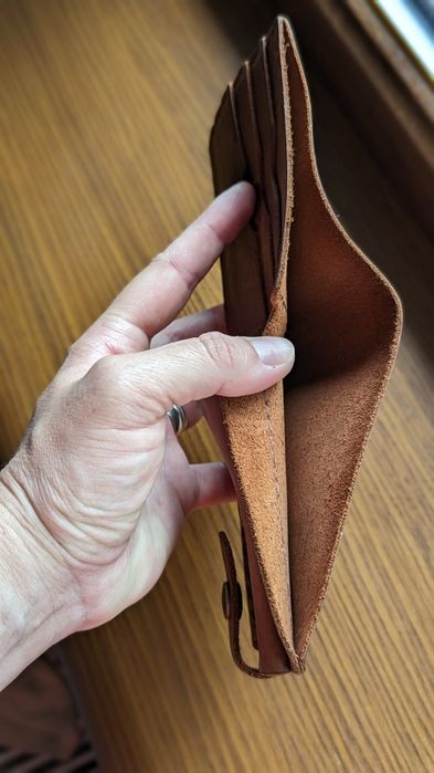 Новий чоловічий шкіряний гаманець ручної роботи