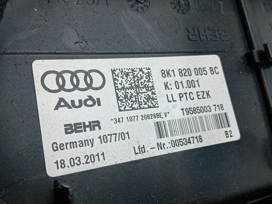Chauffage / sofagem completa AUDI A4 (8K2, B8)