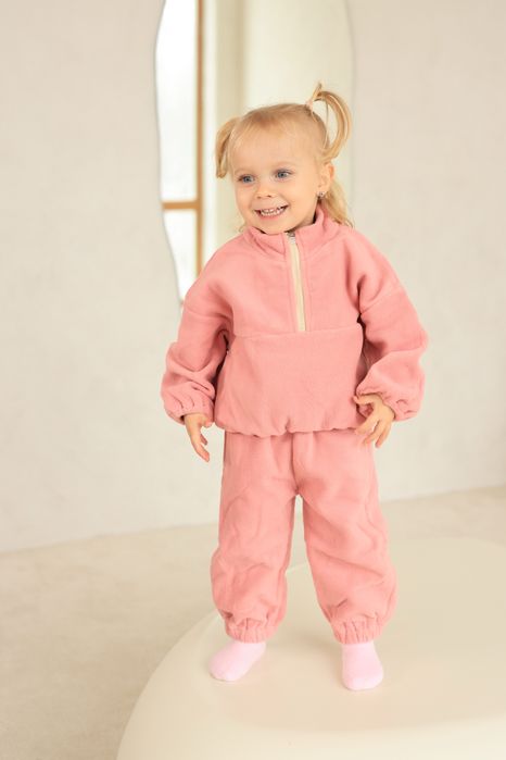 Комплект УНІСЕКС дитячих флісових костюмчиків кофта та штани