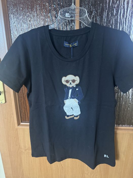Czarna damska koszulka Ralph Lauren L-Xl