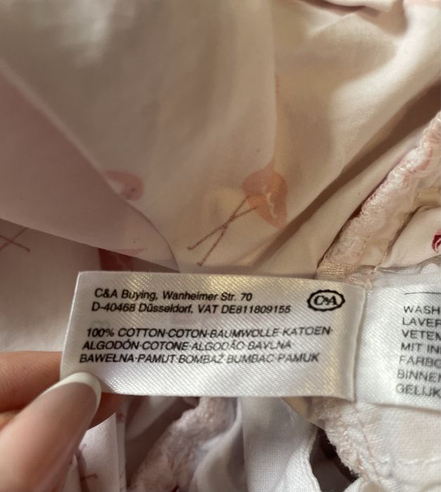 C&A Krótkie Bawełniane Ogrodniczki  rozmiar 98 cm