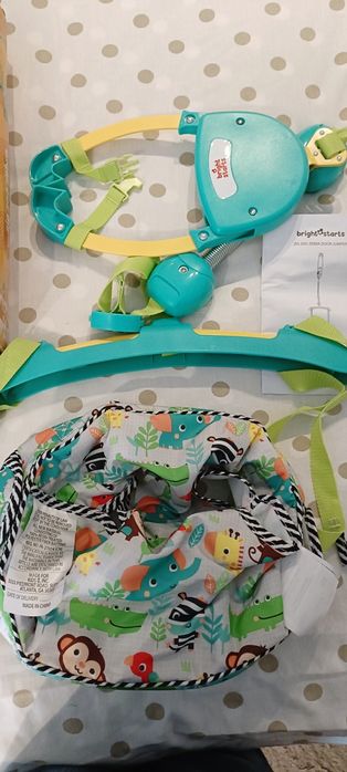 Saltador de porta para bebé Bright Starts Zig Zag Zebra