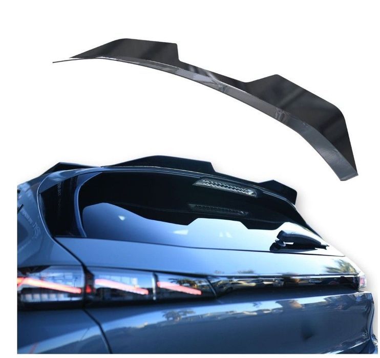 Aileron de mala Peugeot 308 GT Mk3 em preto brilho