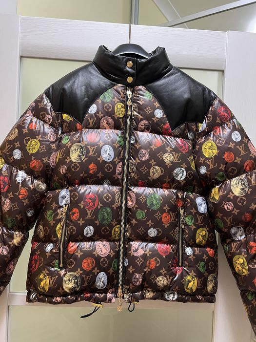 Пуховик куртка пір'я пух перо louis vuitton