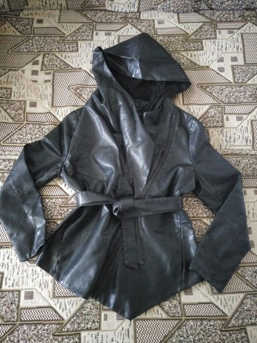 Куртка женская Angmifer весна/осень кожзам экокожа новая р.50