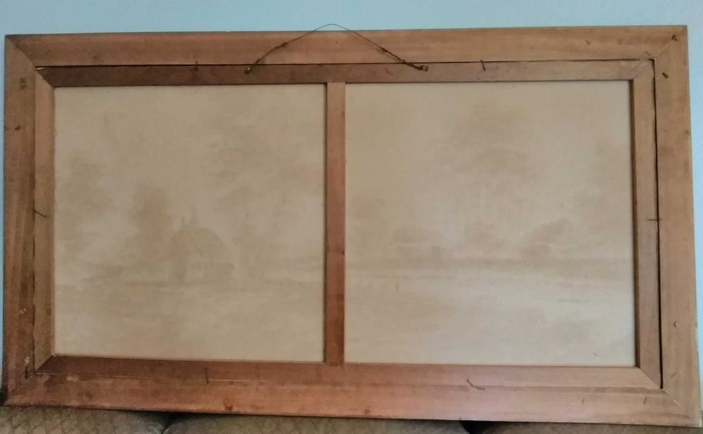 Obraz olejny na płótnie-antyk