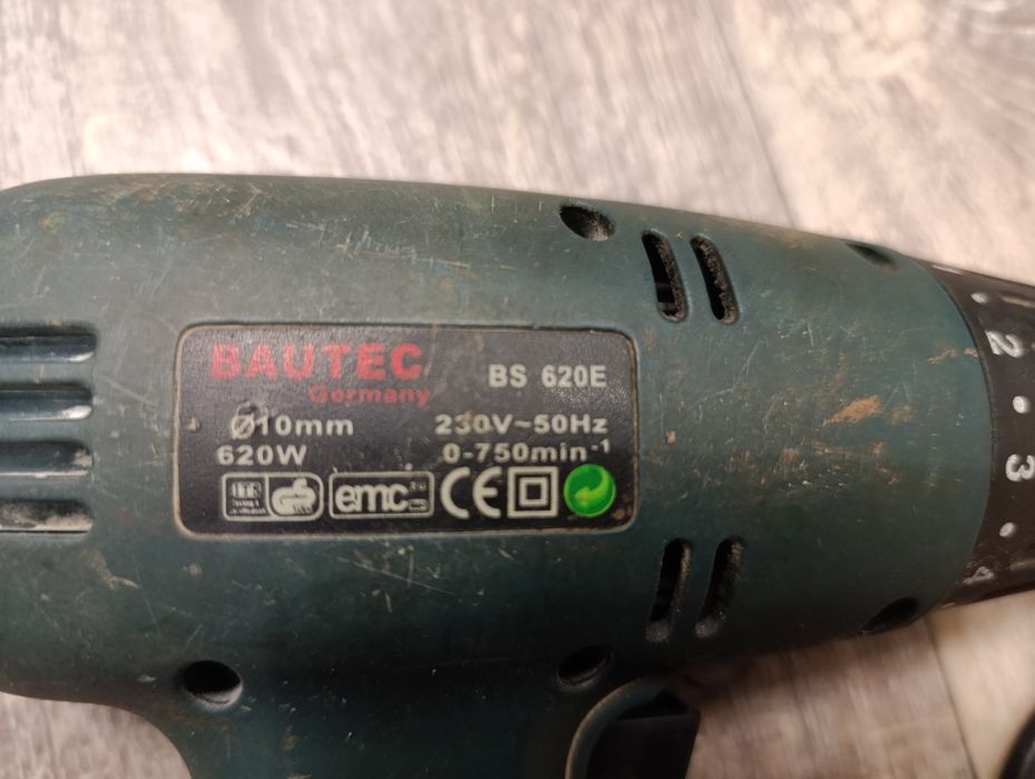 Шуруповерт Bautec BS 620E сетевой, дрель.