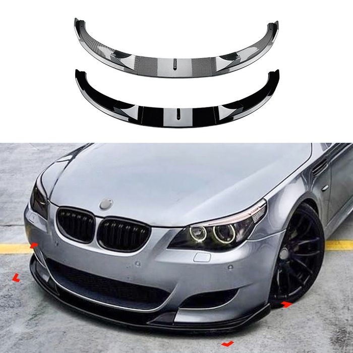 Сплиттер губа накладка переднего бампера BMW M5 E60 сплітер диффузор