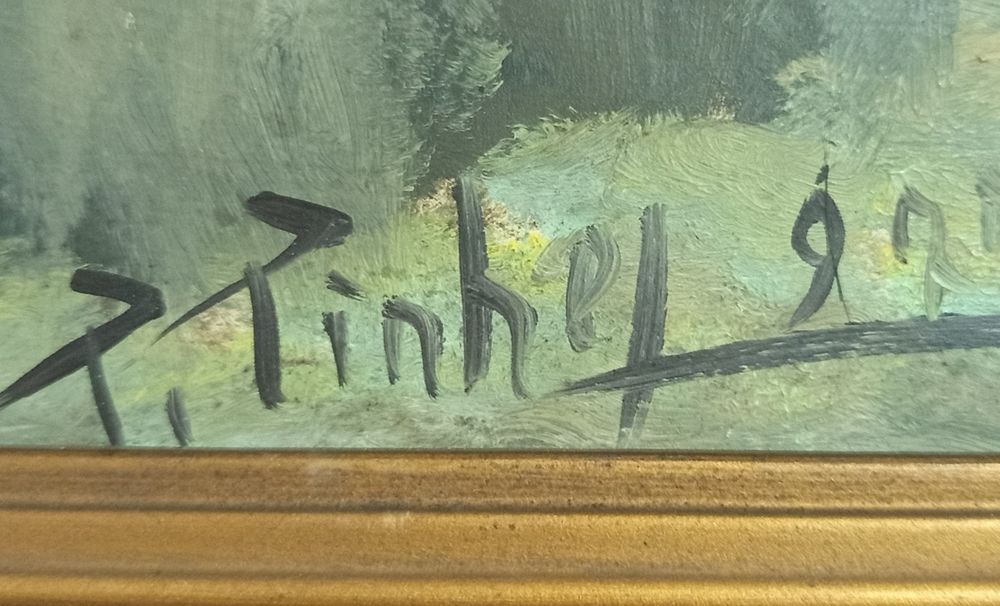Pintura antiga a óleo