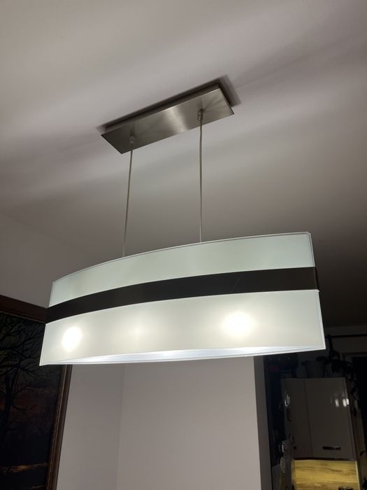 Dwie Lampy wiszące szklane