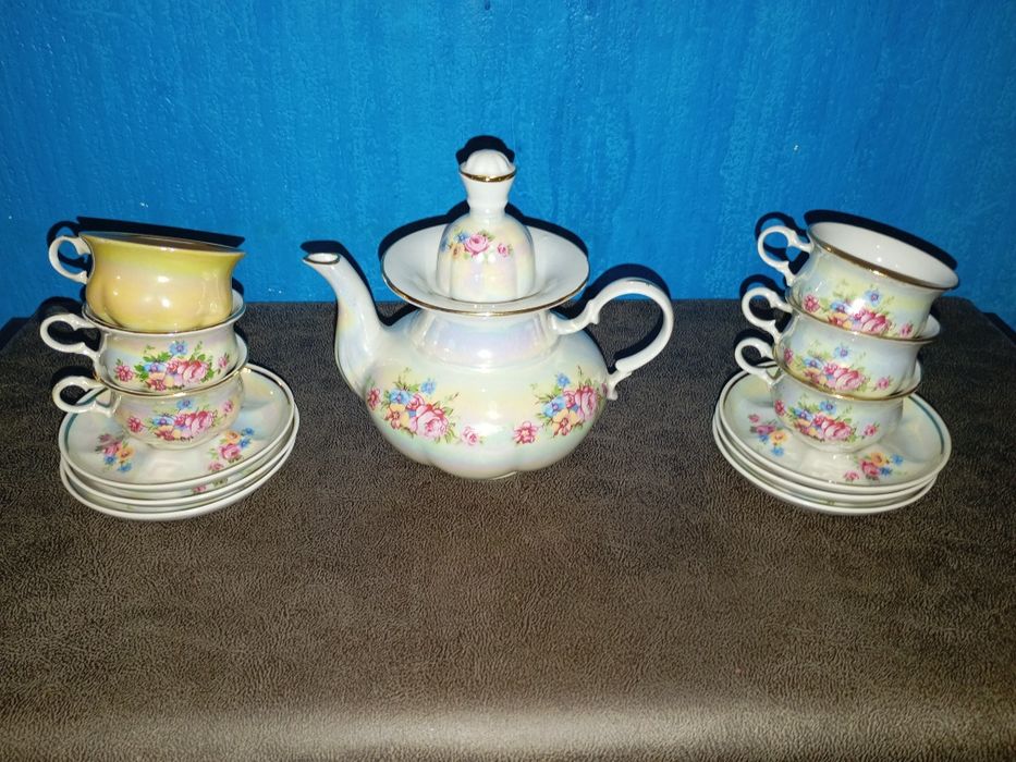 Кофейно чайный сервиз фарфор Коростень