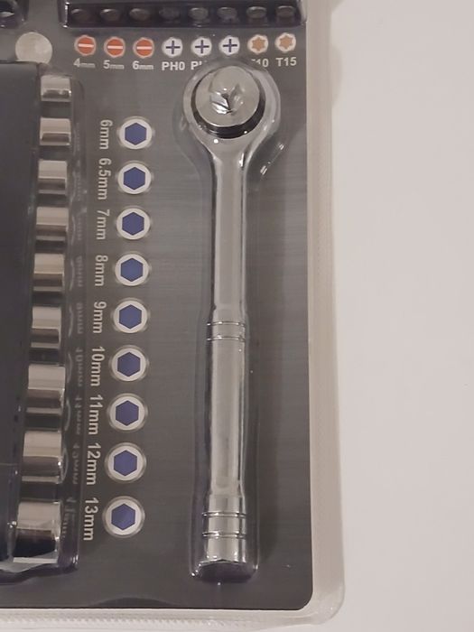 Jogo de Chaves com Roquete 19 Peças – Kit Ferramentas Novo